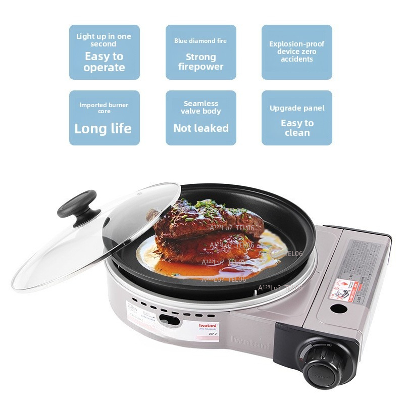 Camping Cooking Gas Stove - Kompor Gas Portabel Anti Angin Pembakar