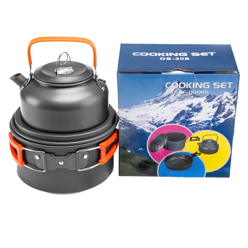 Camping Cooking Pot Stainless Steel - Peralatan Masak Berkemah Ketel Panci Luar