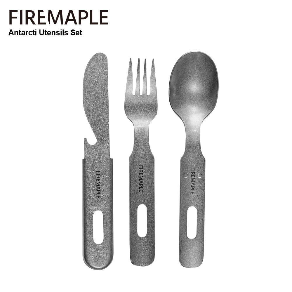Quechua Camping Cooking Set - Fire-Maple Antarcti peralatan Set 3in1 pisau