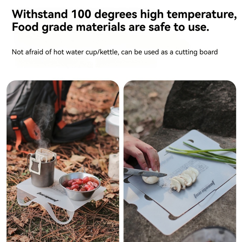 Camping Cooking And Dining Set - Meja Lipat PP untuk Luar Ruangan,