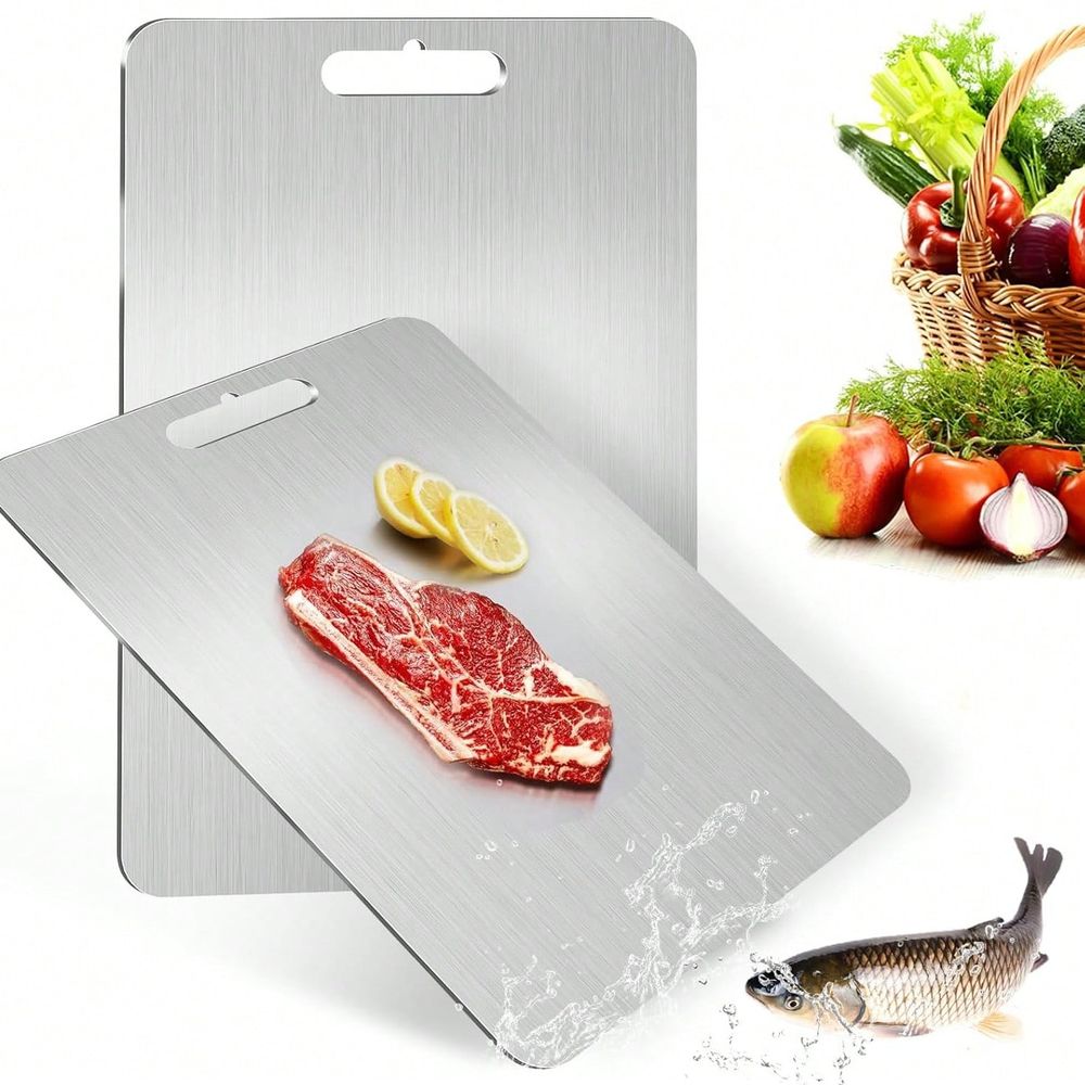 Camp Cutting Board - Papan Pemotong Stainless Steel, Papan Pemotong