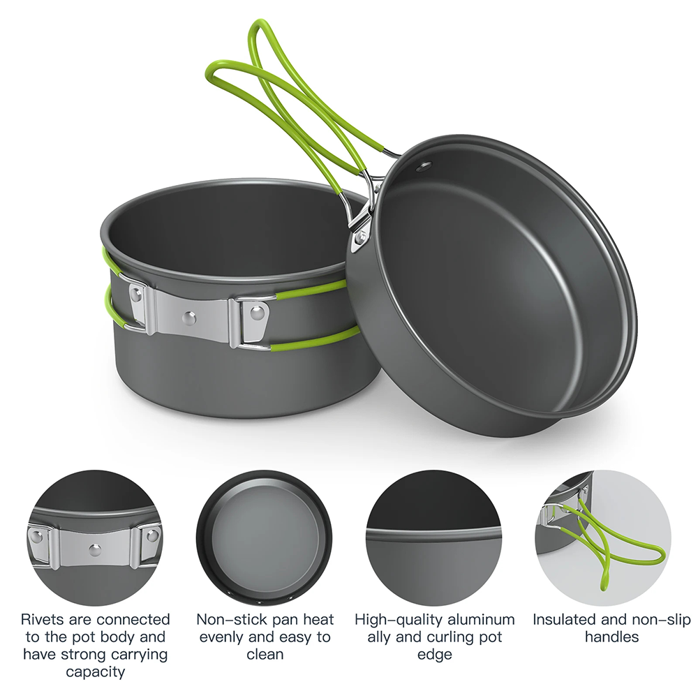 Quechua Camping Cooking Set - Set Peralatan Masak Outdoor untuk 2-3