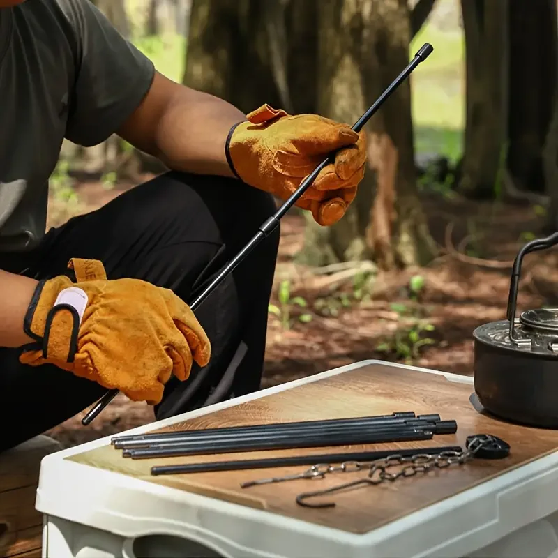 Camping Cooking Multi Tool - Tripod Api Unggun Besar Luar Ruangan,