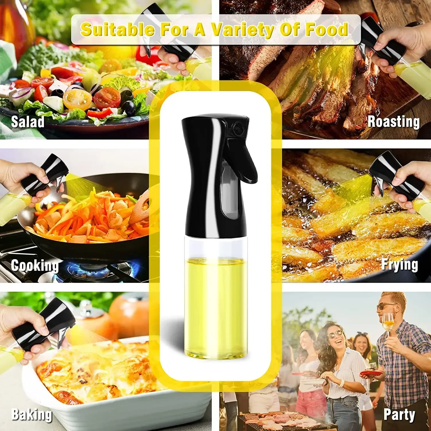 Camping Cooking Oil Container - Botol Semprot Minyak Plastik 500ml, Dispenser