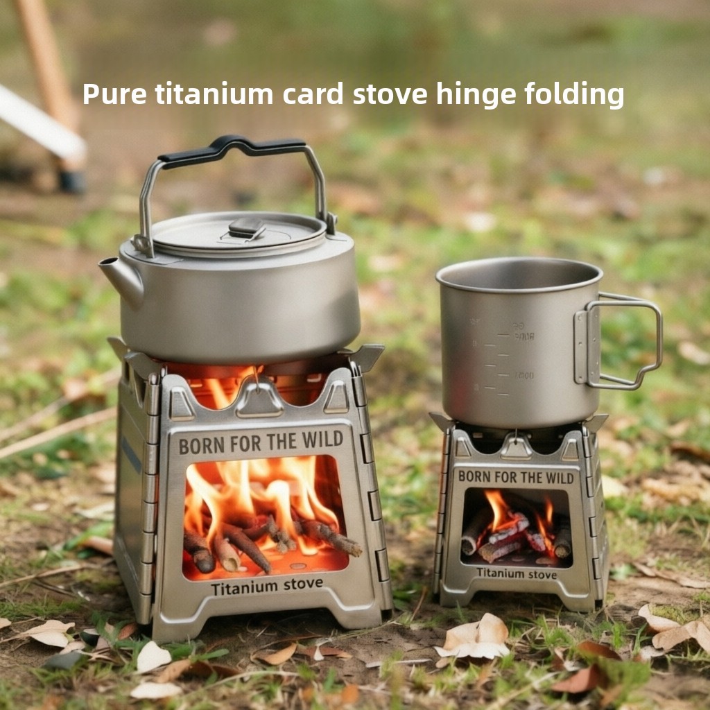 Camping Cooking Burner - Kompor Kayu Lipat Kompak TiForge dari
