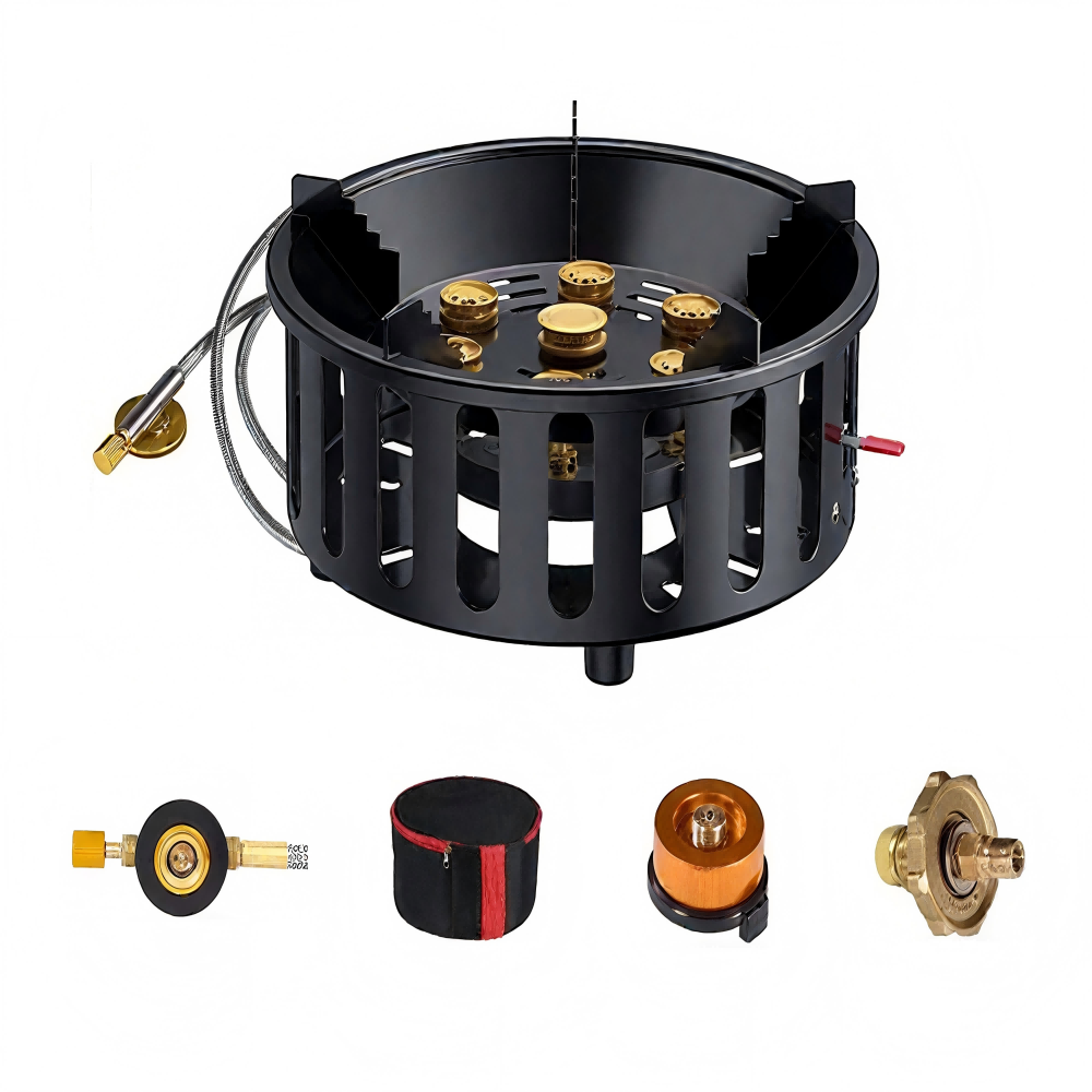 Camping Cooking Gas Stove - Kompor Camping Portabel 7-Tungku Daya Tinggi