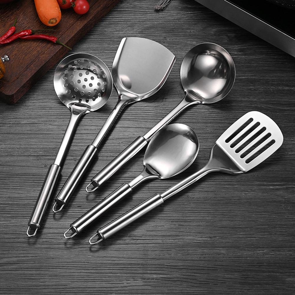 Camping Cooking Tool Set - 5PCS/SET Spatula Praktis Bahan Stainless Steel