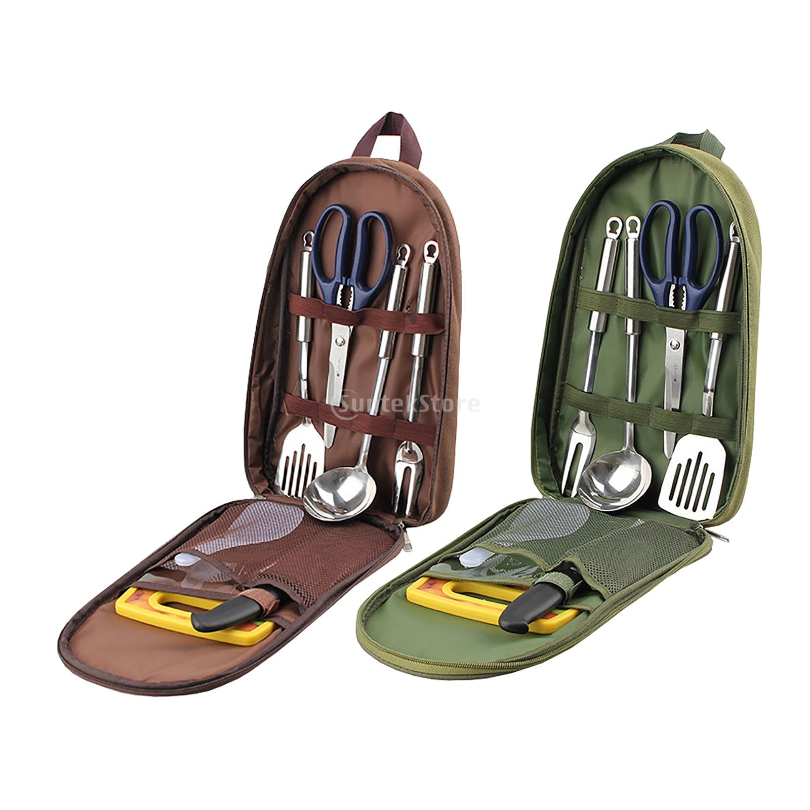 Quechua Camping Cooking Set - 7 Buah Set Peralatan Dapur Berkemah