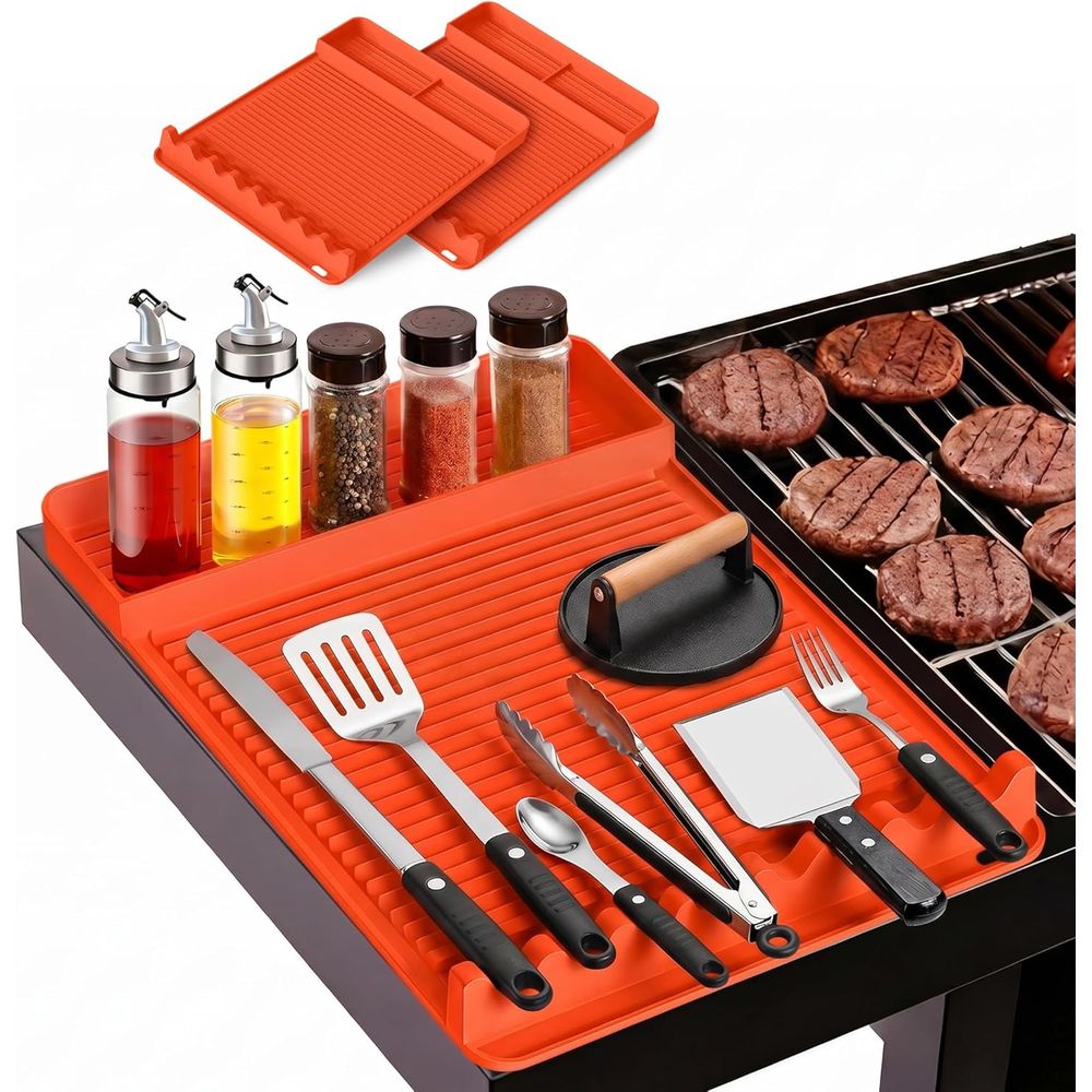 Cooking Outdoor Camping - Alas Panggangan Silikon Tahan Panas -