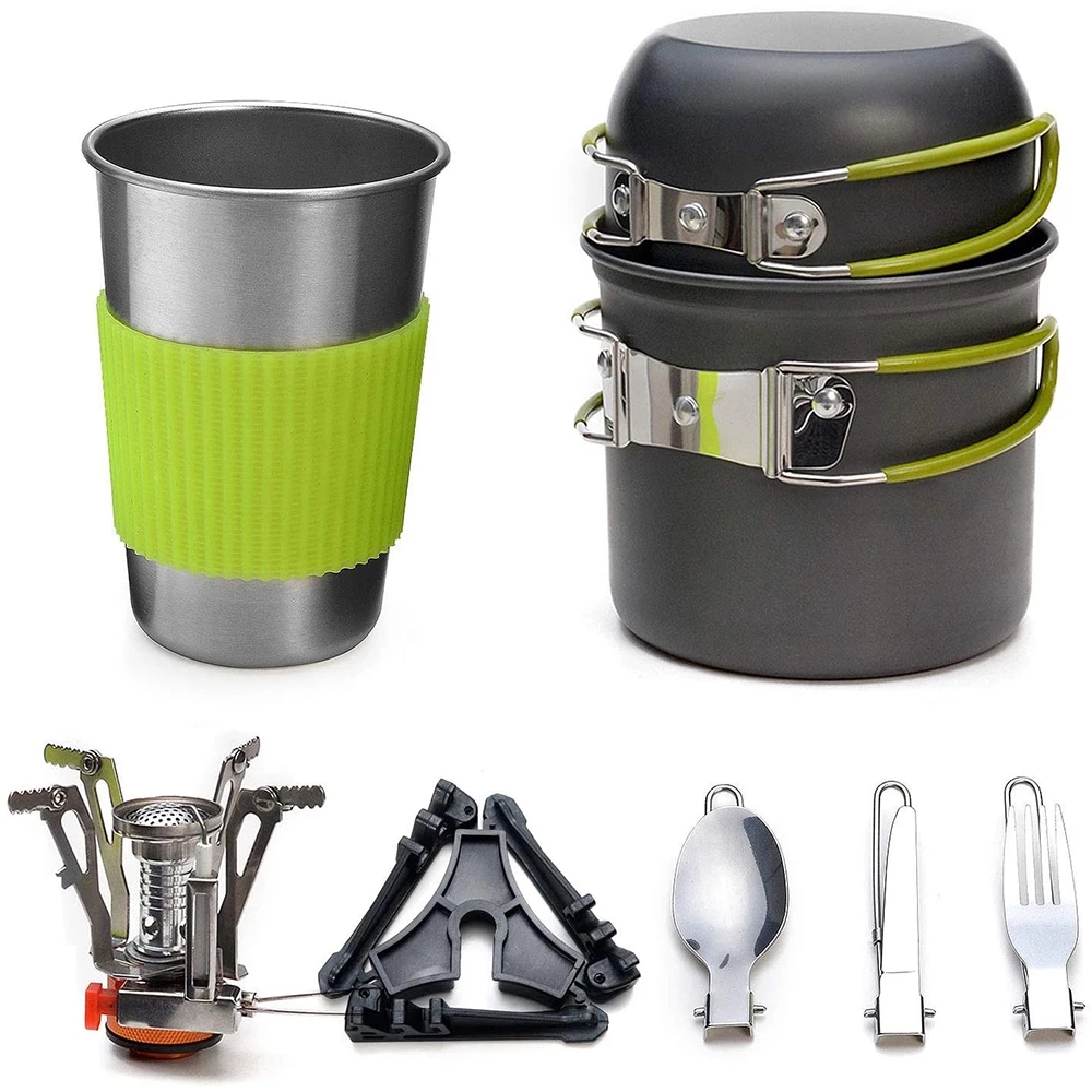 Camping Cooking Tool Set - Kit Peralatan Masak Berkemah dengan Kompor