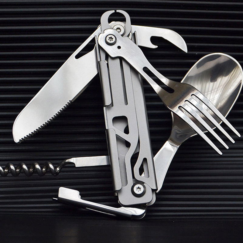 Set Sendok Garpu Berkemah Mult - Quechua Camping Cooking Set ulasan dan harga