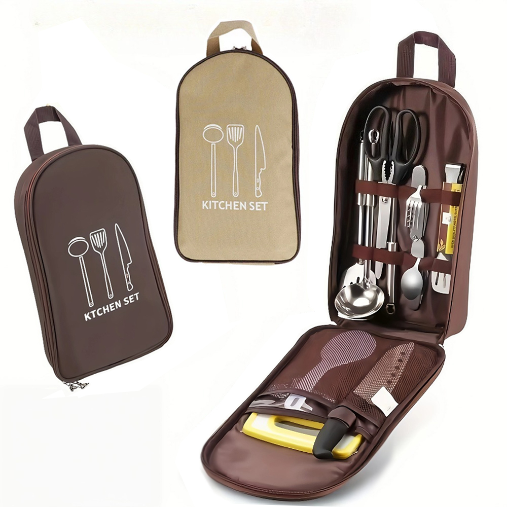 Tas Masak Luar Ruangan Portabe - Camping Cooking Utensils Storage ulasan dan harga