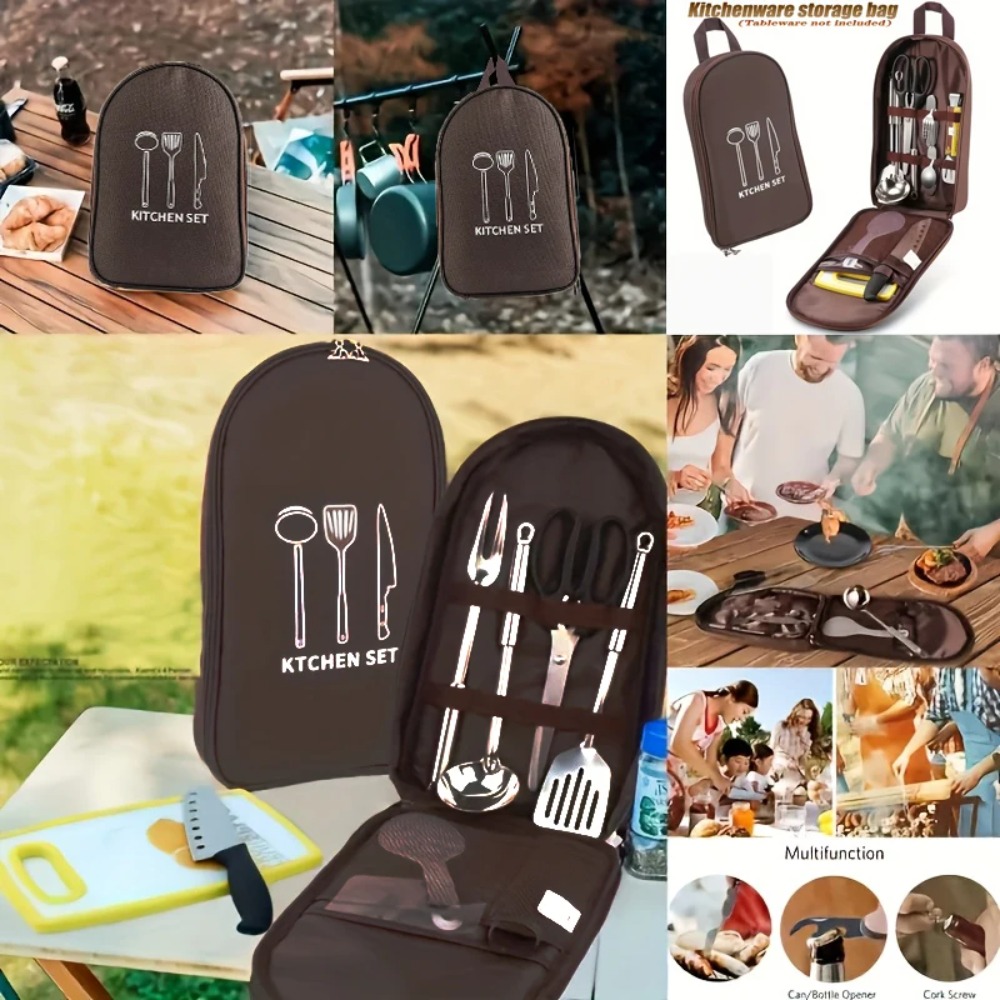 Tas Masak Luar Ruangan Portabe - Camping Cooking Utensils Storage ulasan dan harga