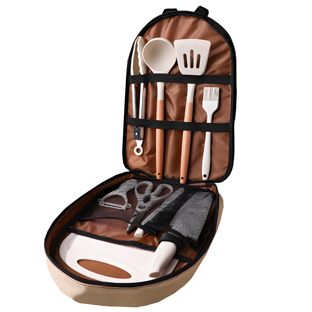 10Pcs Set Peralatan Memasak Po - Quechua Camping Cooking Set ulasan dan harga