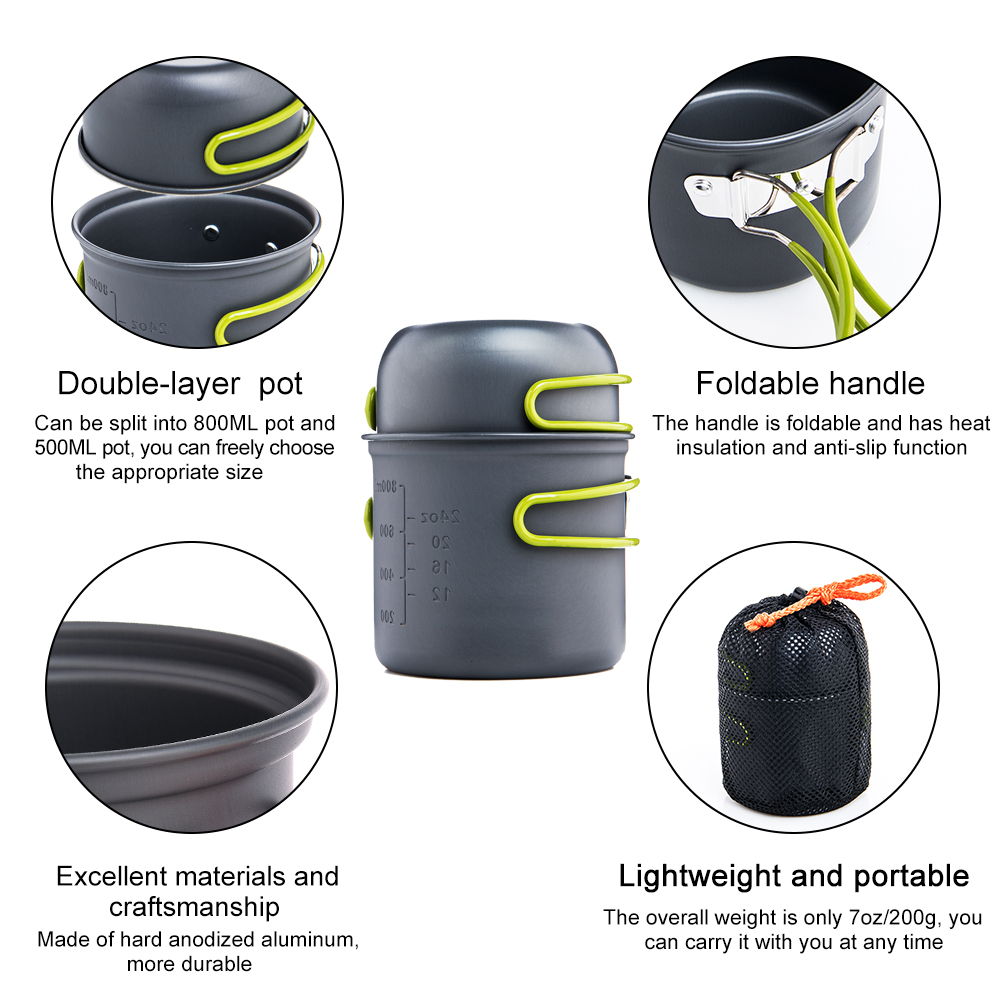 Layar Lebar EA peralatan memas - Quechua Camping Cooking Set ulasan dan harga