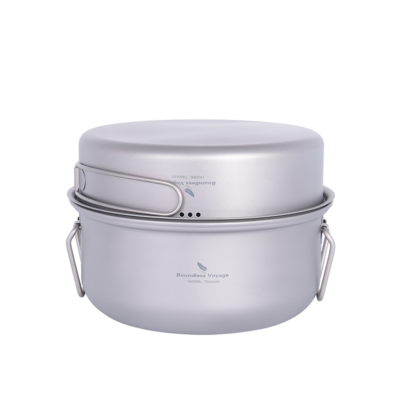 Set Peralatan Masak Titanium B - Camping Cooking Pan ulasan dan harga