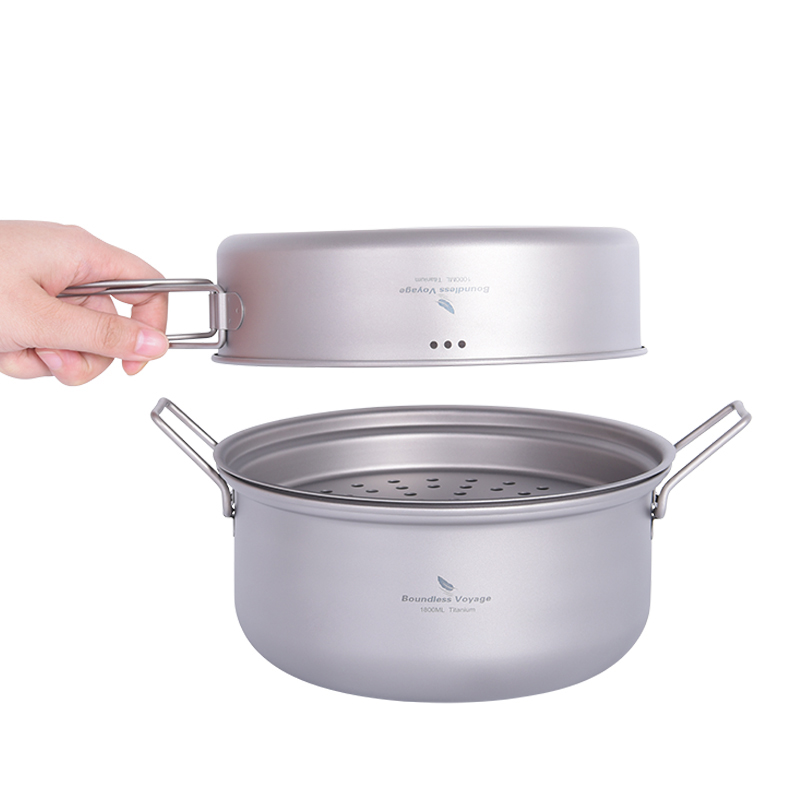 Set Peralatan Masak Titanium B - Camping Cooking Pan ulasan dan harga