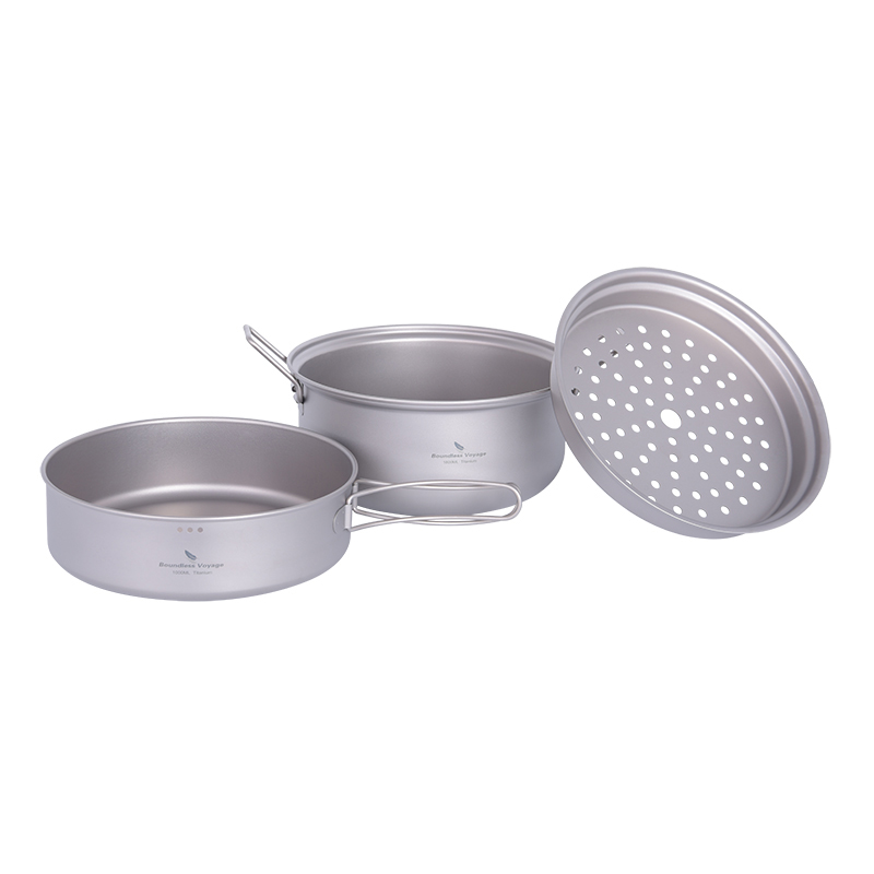 Set Peralatan Masak Titanium B - Camping Cooking Pan ulasan dan harga