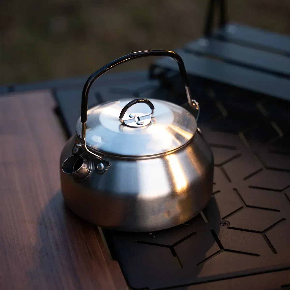 Ketel Baja Tahan Karat 0,8L Ke - Camping Cooking Pot Stainless Steel ulasan dan harga