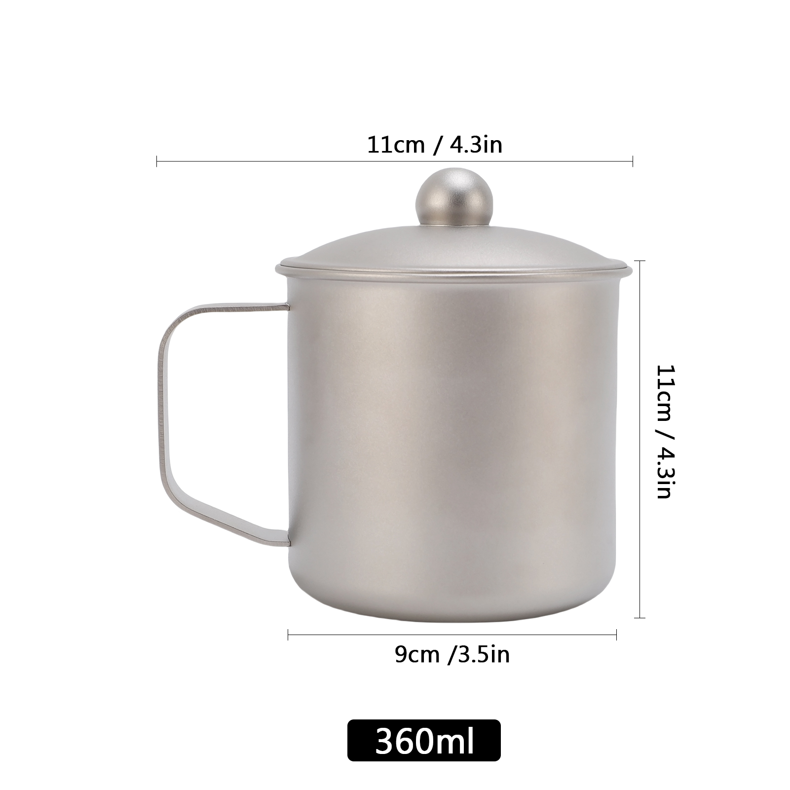 Cangkir Camping 360ml Matte Pu - Camping Cooking Cup ulasan dan harga