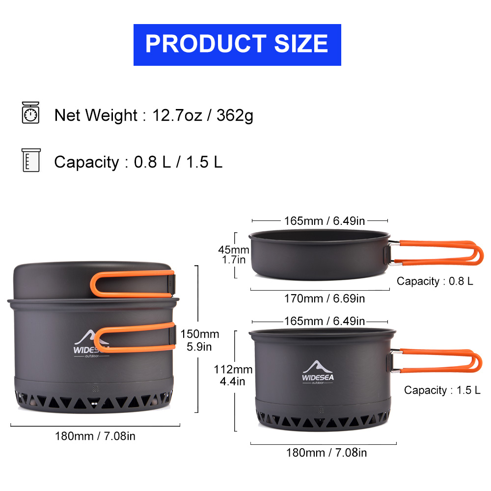 Villiea Berkemah 1, 3L Peralat - Quechua Camping Cooking Set ulasan dan harga