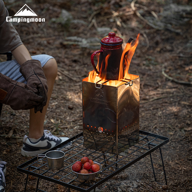 MT-18 CAMPINGMOON Kompor Arang - Camping Cooking Burner ulasan dan harga