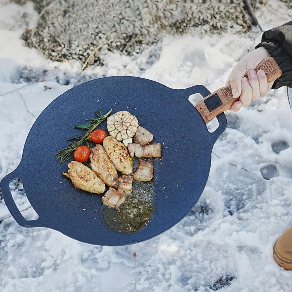 Pegangan Wajan Panggangan Kayu - Camping Cooking Ware ulasan dan harga
