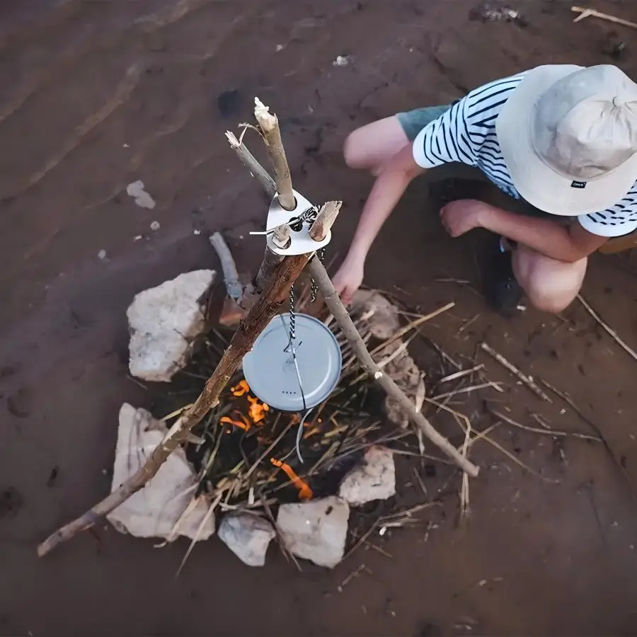 Gantungan Tripod Berkemah Port - Camping Cooking Multi Tool ulasan dan harga