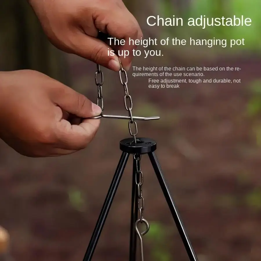 Tripod Api Unggun Besar Luar R - Camping Cooking Multi Tool ulasan dan harga