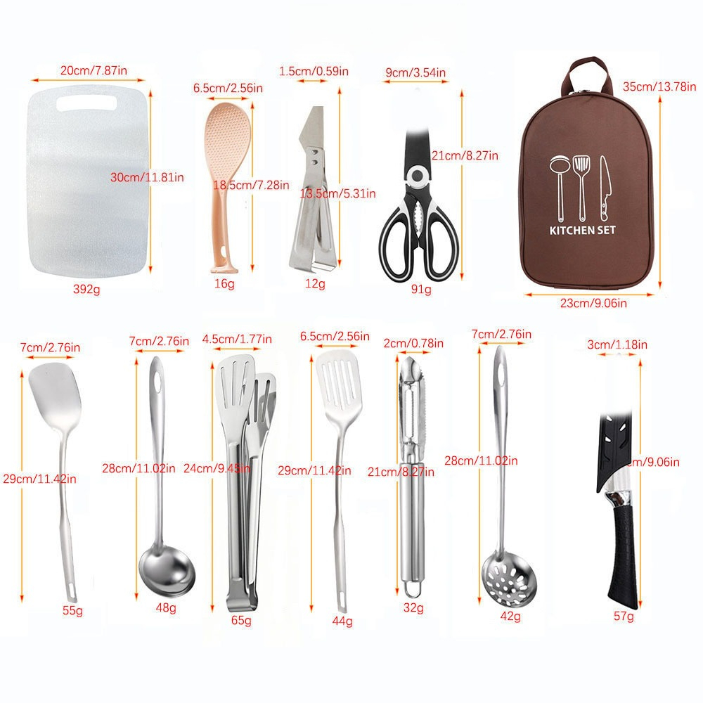 Tas Penyimpanan Peralatan Masa - Quechua Camping Cooking Set ulasan dan harga