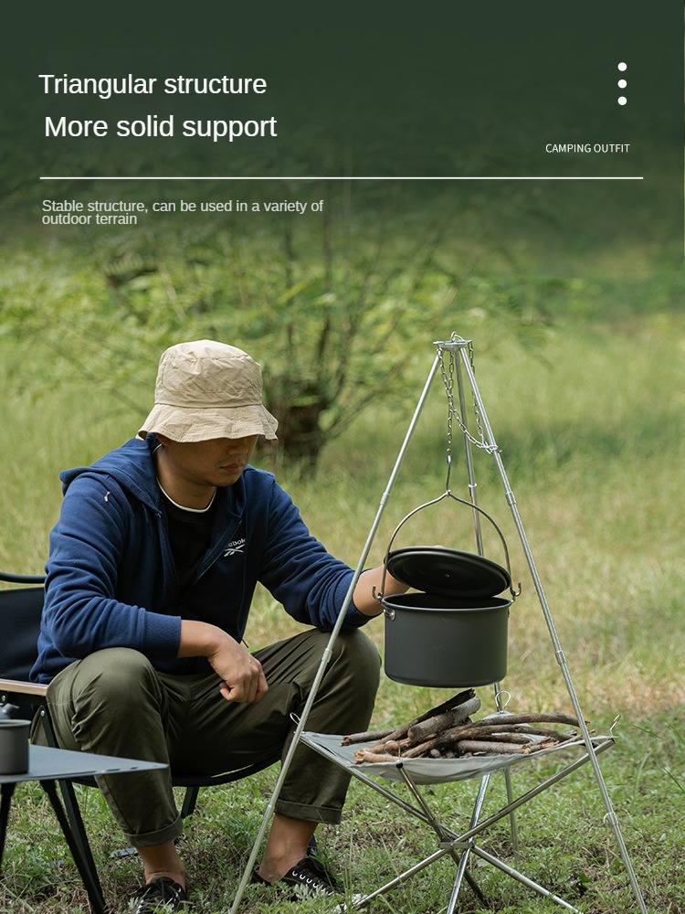 Bonfire Tripod Kemah portabel, - Camping Cooking Multi Tool ulasan dan harga