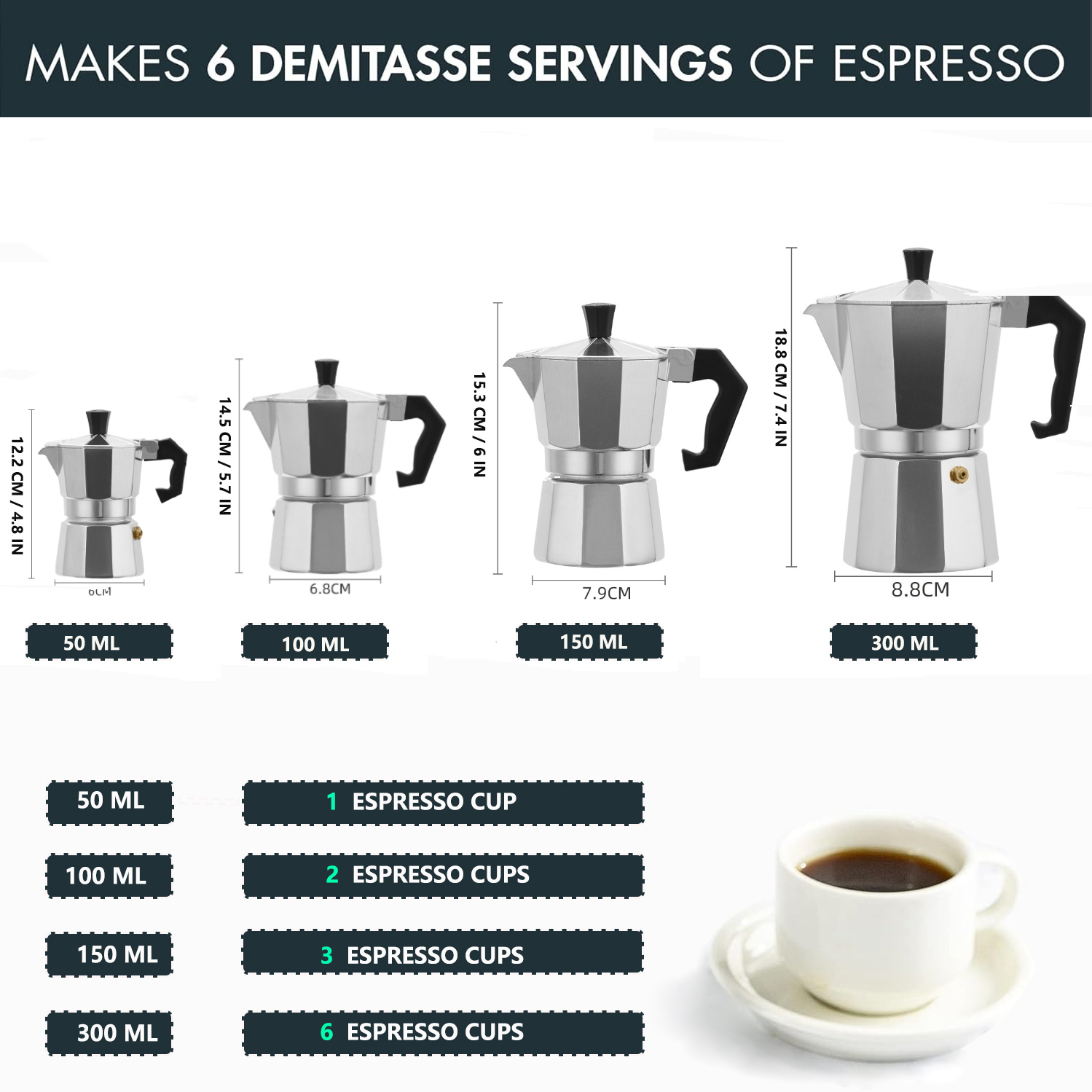 Moka Pot Aluminium Klasik 50-3 - Camping Cooking Utensils ulasan dan harga