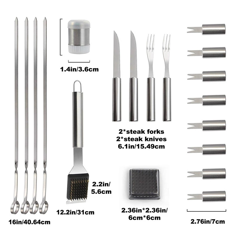 Set Alat BBQ Alat Pemanggang B - Quechua Camping Cooking Set ulasan dan harga