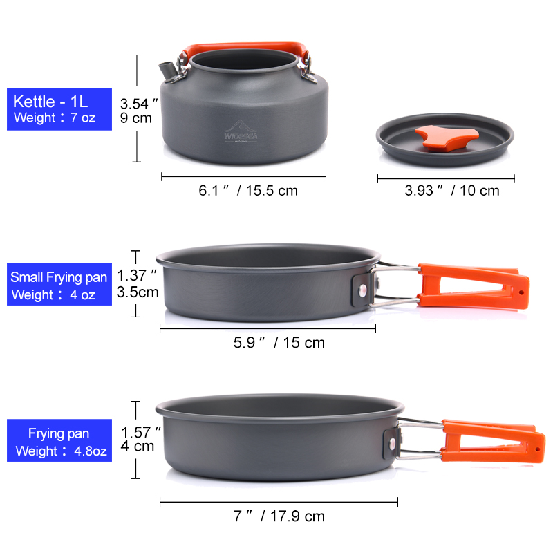 Layar Lebar Set peralatan masa - Quechua Camping Cooking Set ulasan dan harga
