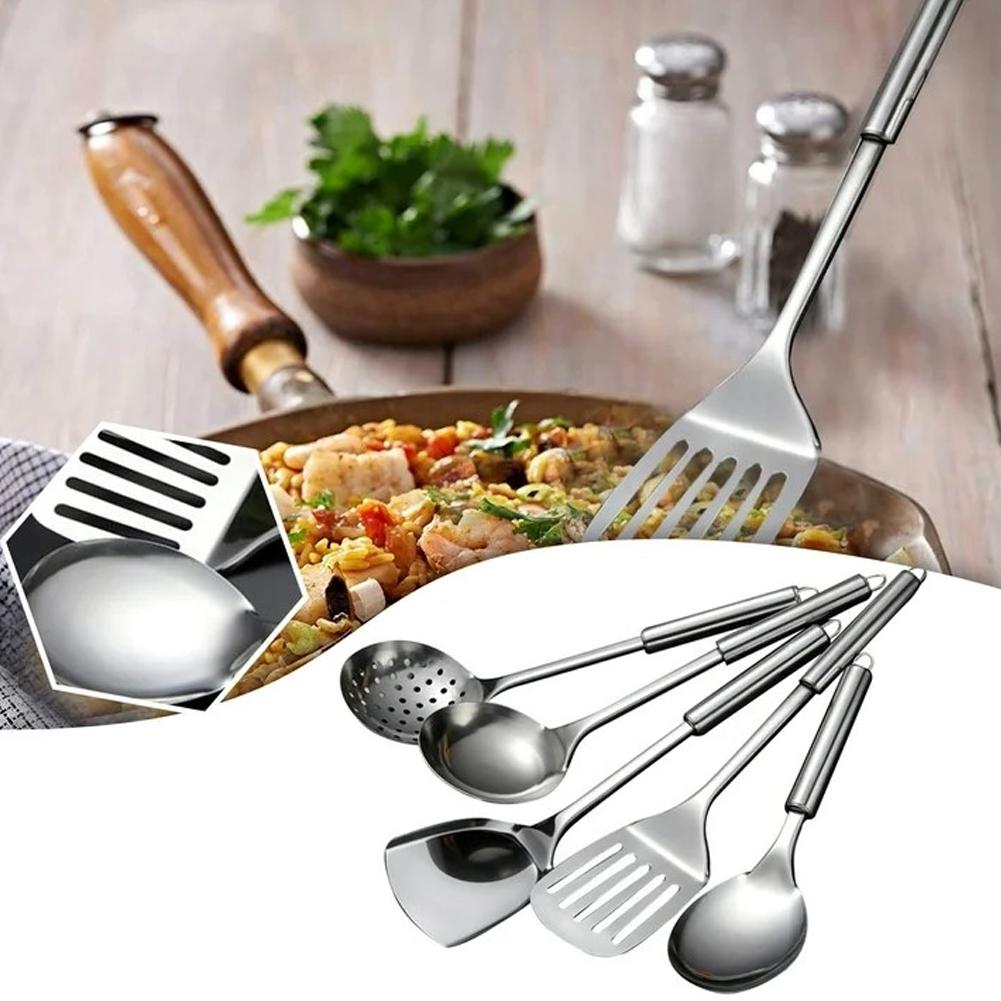 5PCS/SET Spatula Praktis Bahan - Camping Cooking Tool Set ulasan dan harga