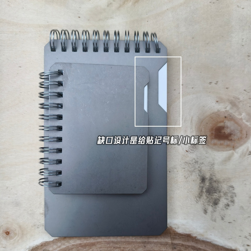 EDC Titanium Alloy Notepad Ala - Camp Cutting Board ulasan dan harga