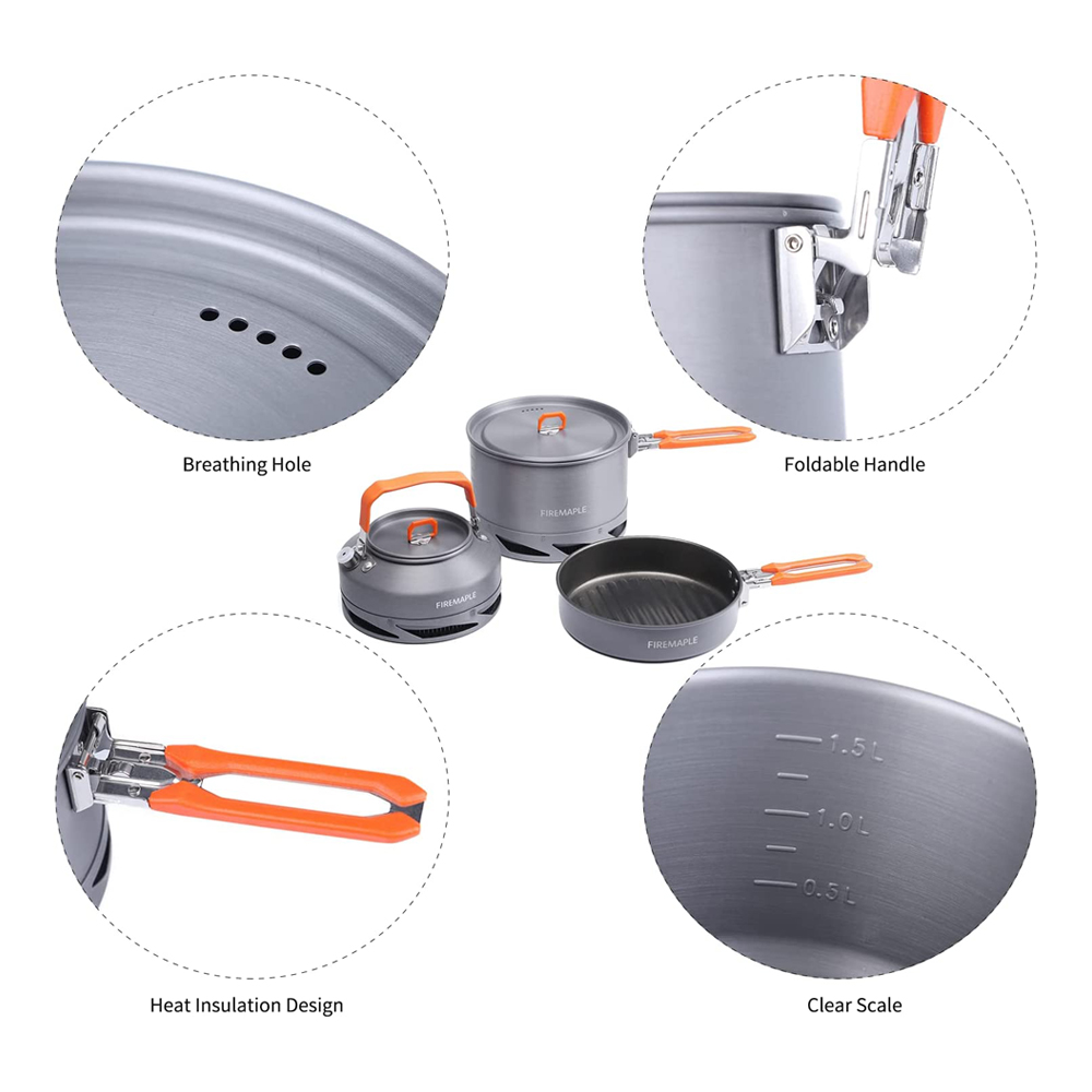 Peralatan Masak Berkemah Maple - Quechua Camping Cooking Set ulasan dan harga
