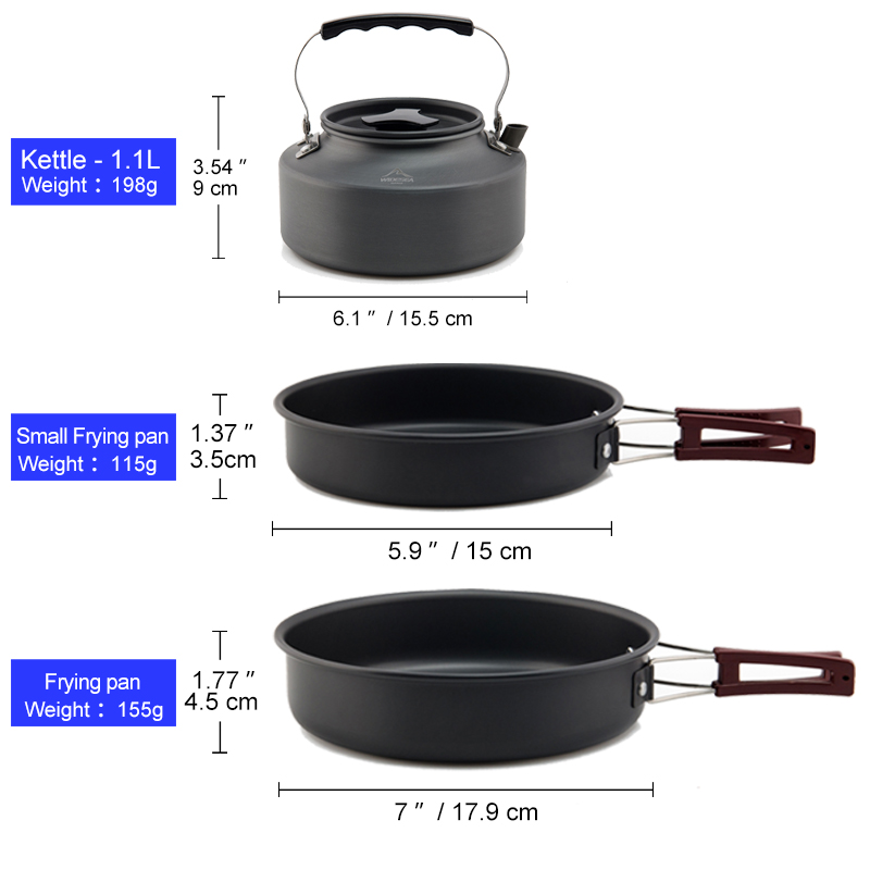 Villiea Set Peralatan Masak Be - Quechua Camping Cooking Set ulasan dan harga