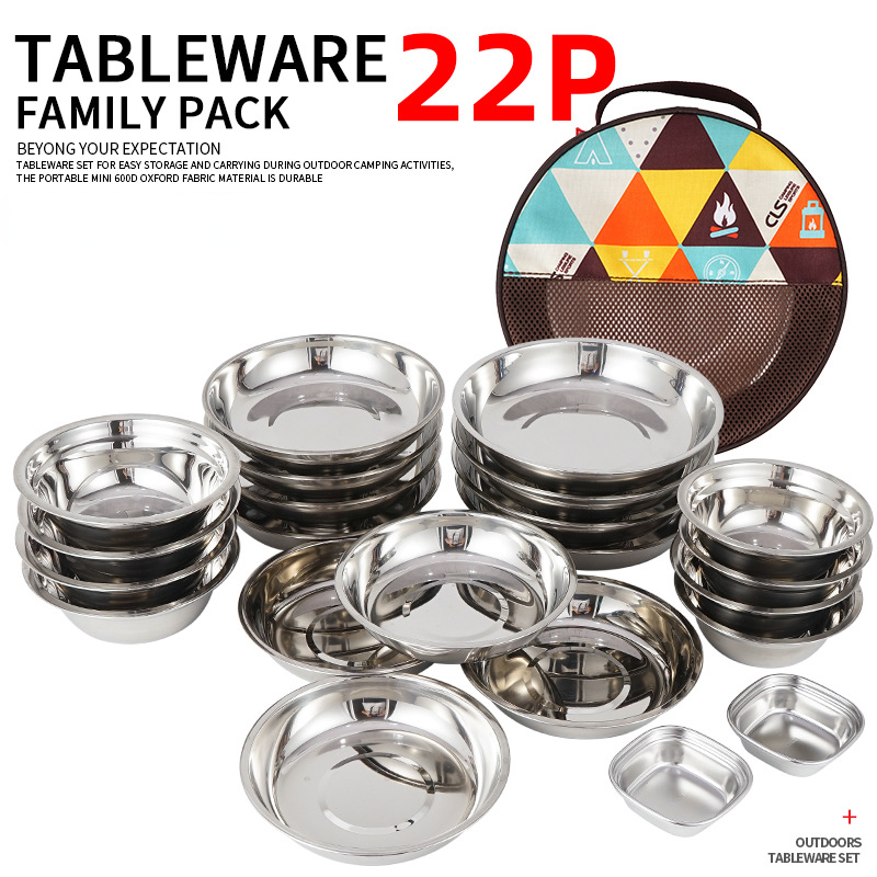 Set Perlengkapan Makan Portabe - Camping Cooking And Dining Set ulasan dan harga