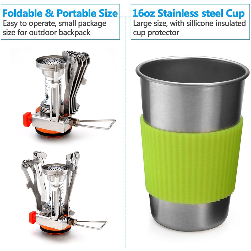 Kit Peralatan Masak Berkemah d - Camping Cooking Tool Set ulasan dan harga